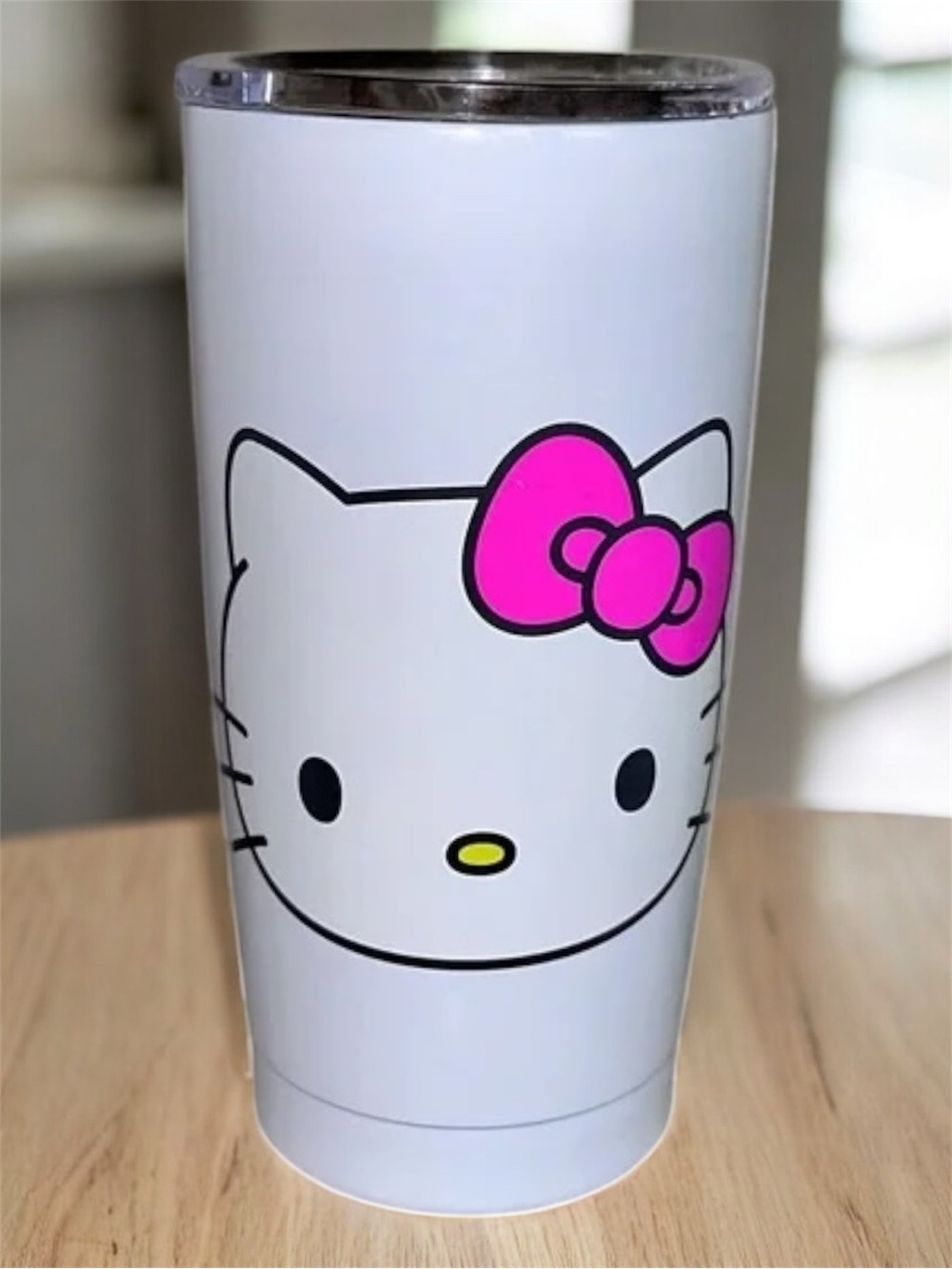 Sanrio Hello Kitty White Stainless Steel 2 Sided Tumbler 20 Oz NWOT